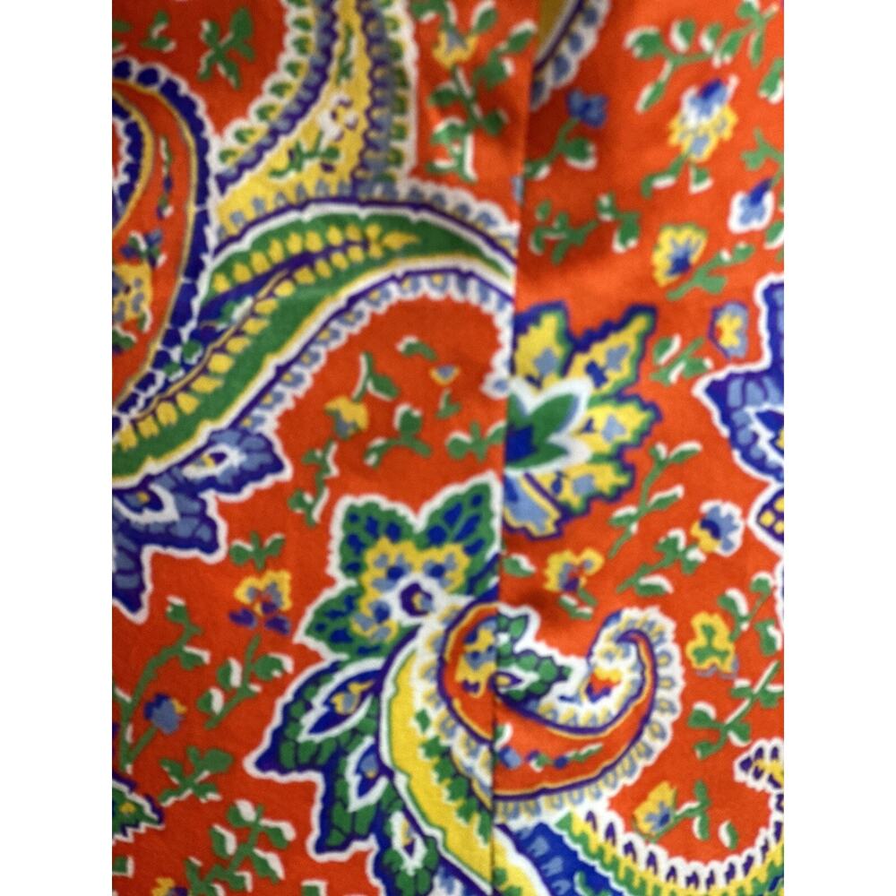 Lauren Ralph Lauren Women's Paisley Orange Paisley Long sleeve Blouse - Picture 16 of 16